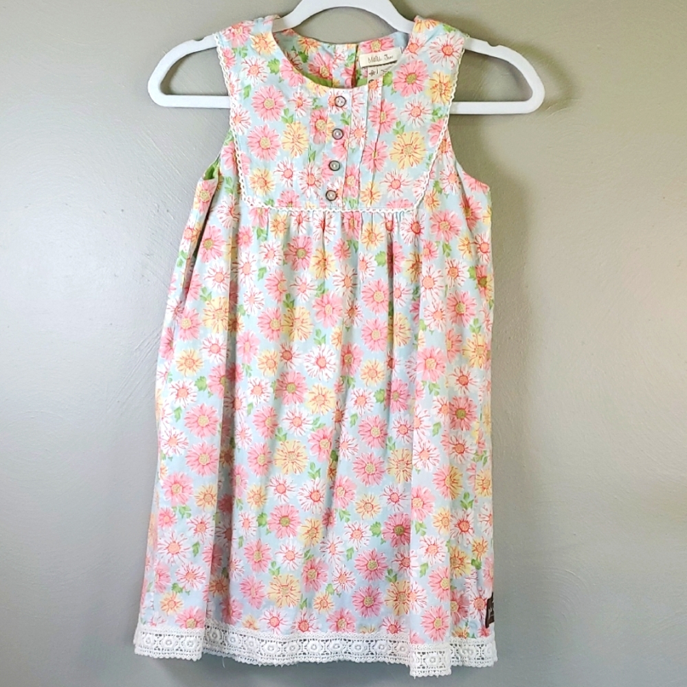 Matilda Jane Beautiful Floral Dress with Lace Detail. Size 10